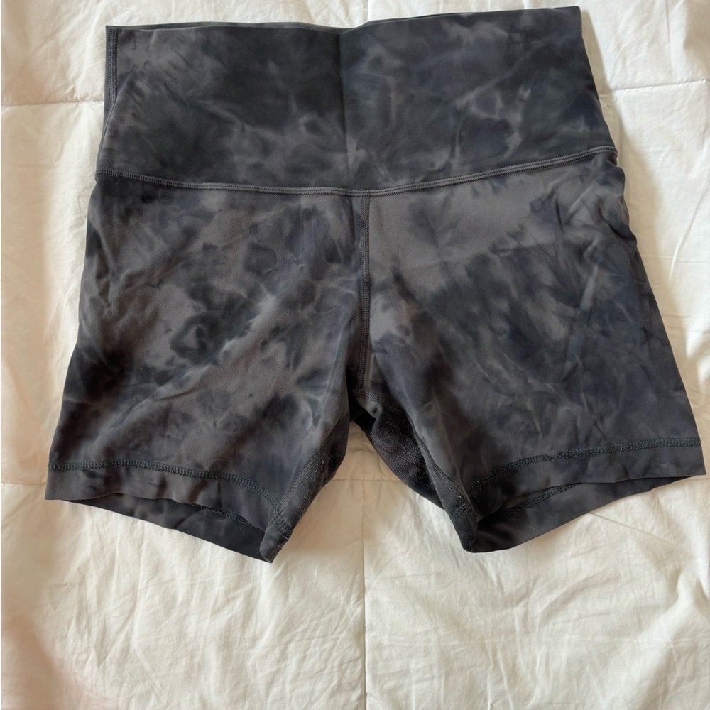 lululemon Align Short 6” (Hemmed)/ Size 10 /Diamond Dye Pitch Grey Graphite Gray